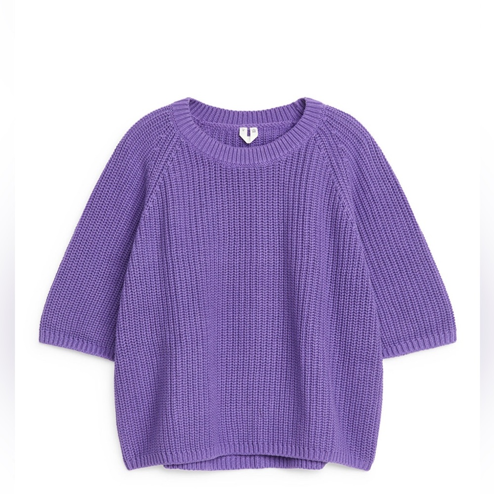 Arket 3/4 length sleeve knit top
